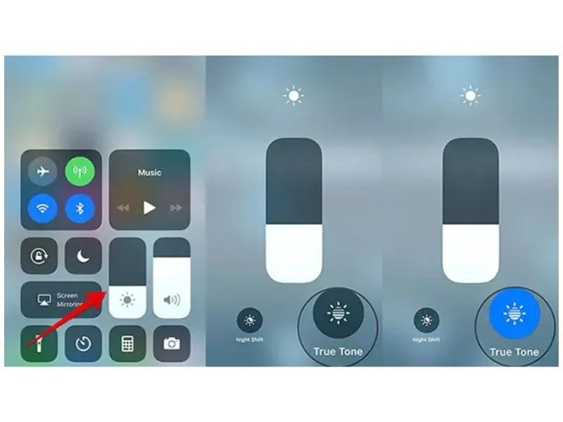  dụng Control center