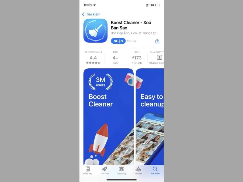 Ứng dụng dọn rác cho iPhone – Clean Storage