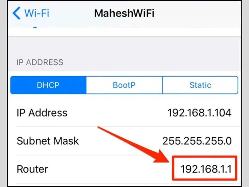 Xem mật khẩu Wifi trên iPhone qua cài đặt Router