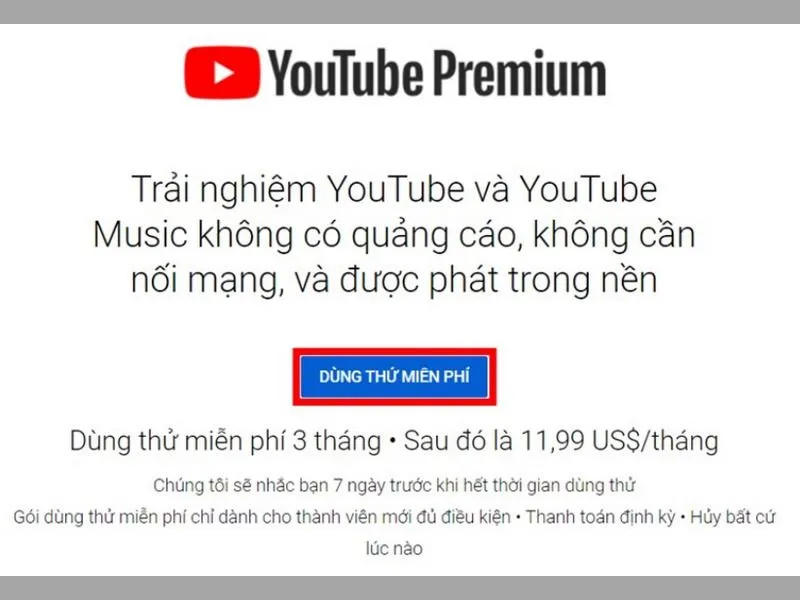 Đăng ký dịch vụ Youtube Premium dễ dàng ngay trên iPhone của bạn