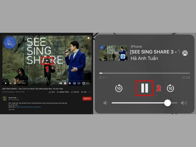Tắt màn hình và thưởng thức Video Youtube trên iPhone của bạn
