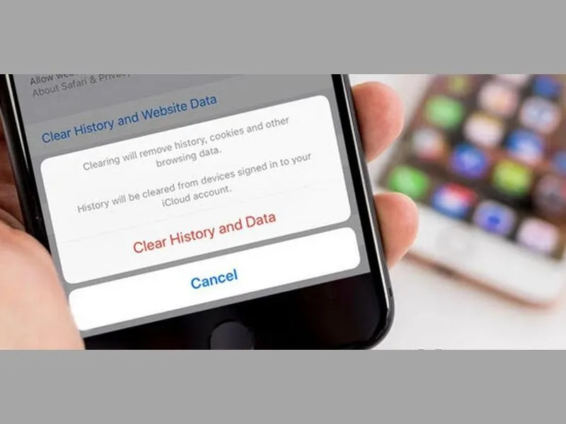 xóa lịch sử tìm kiếm trên iPhone