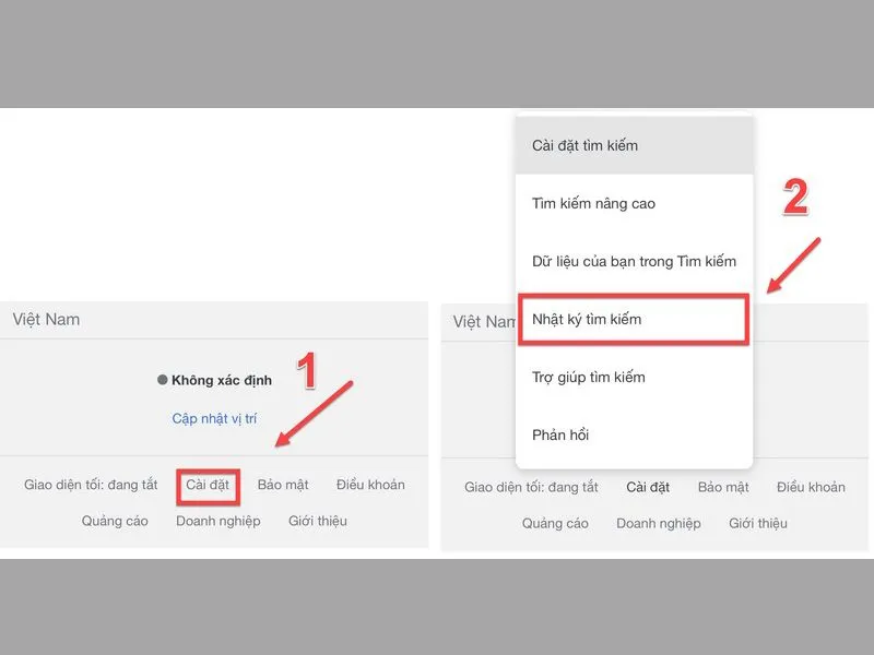 Xóa nhật ký tìm kiếm được đồng bộ với tài khoản Google
