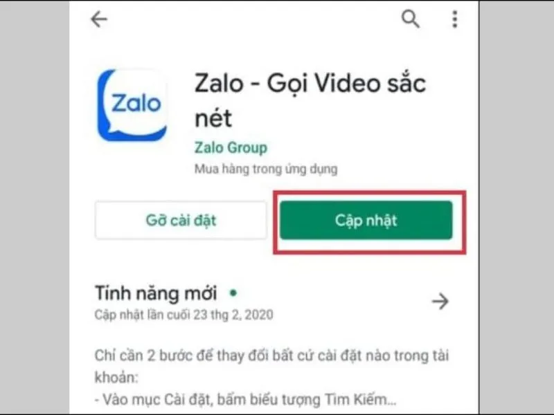 Zalo không gọi được trên iPhone