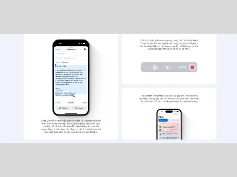 tính năng mới Apple Intelligence