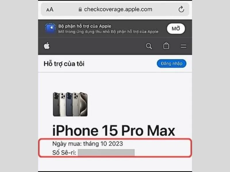 Apple sẽ gửi trả thông tin về điện thoại để bạn kiểm tra