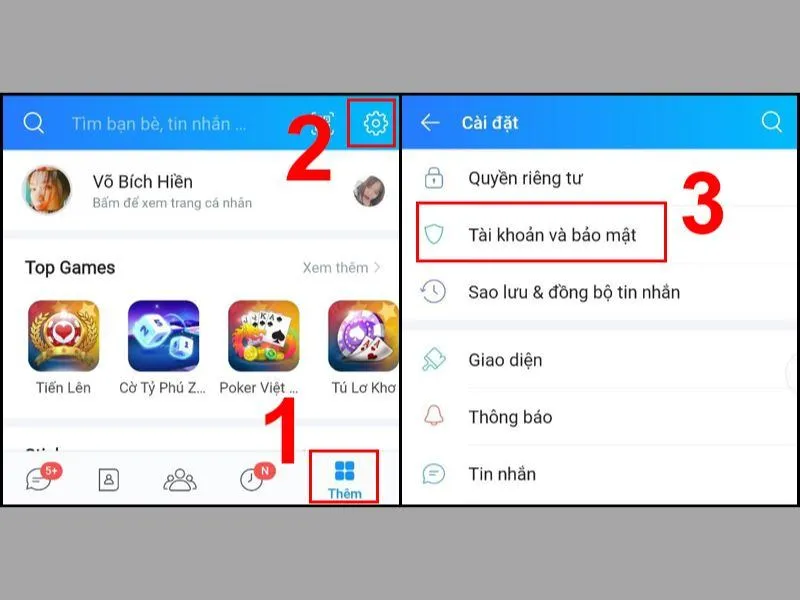 Sử dụng điện thoại để vào tài khoản Zalo