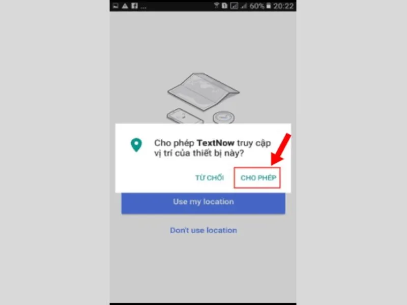 Cấp quyền truy cập vị trí