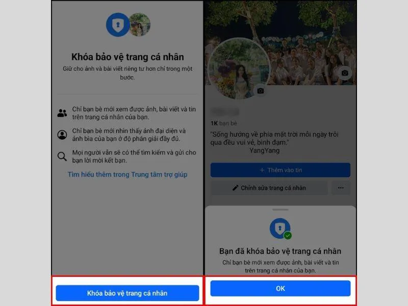 thuc hien thanh cong cach khoa trang ca nhan facebook