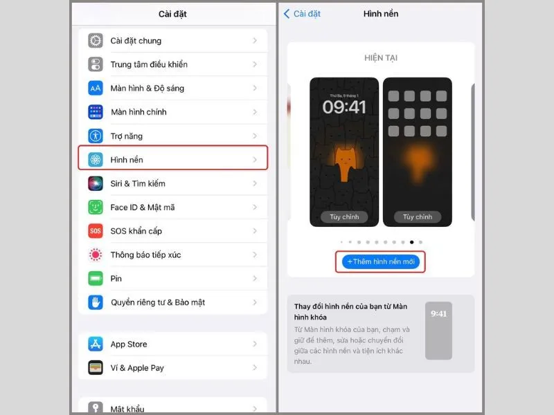 Thêm hình nền mới cho iPhone 15 Pro Max