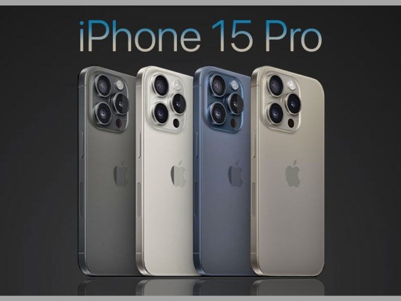 iphone 15 pro nổi bật với màu titan