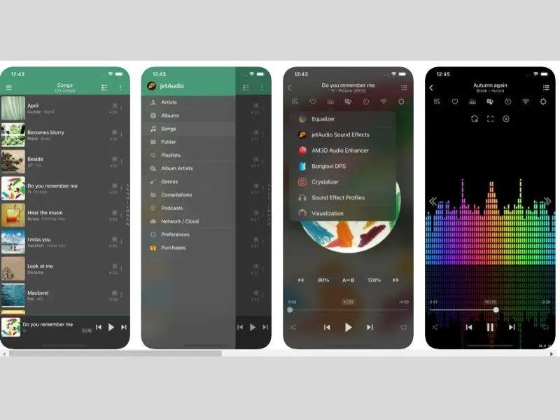 Jetaudio là ứng dụng nghe nhạc phổ biến trên iPhone