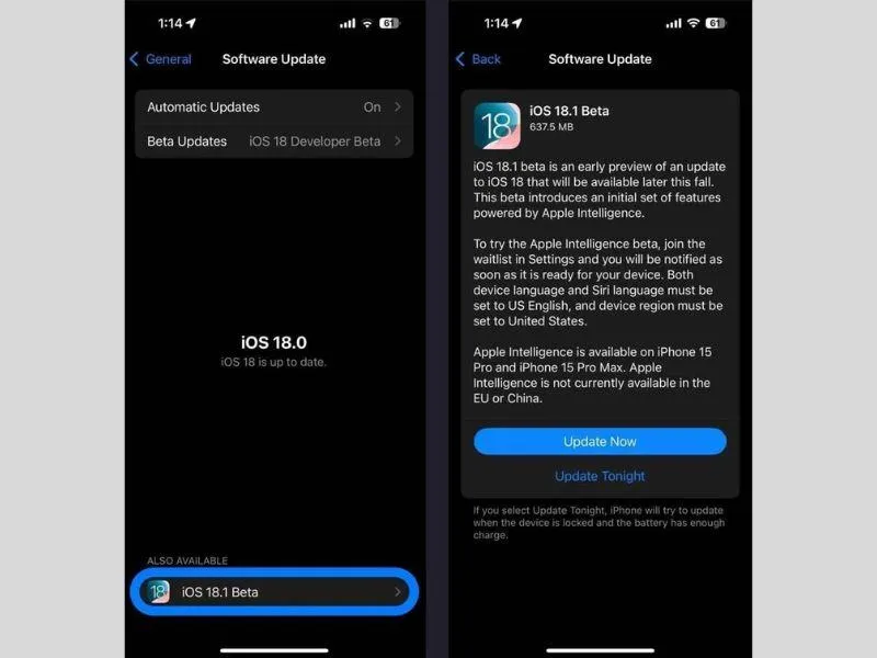 Cập nhật hệ điều hành mới nhất trên iPhone