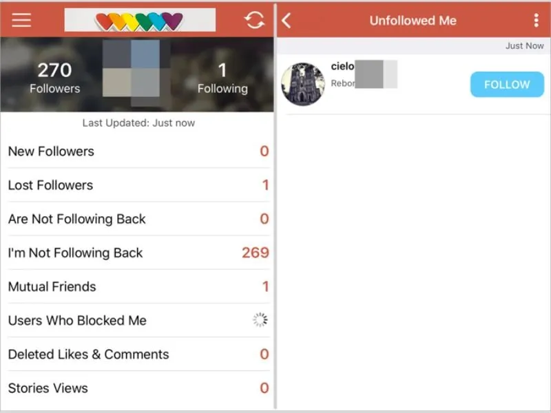 Cách biết ai hủy theo dõi trên instagram và kiểm tra số người
