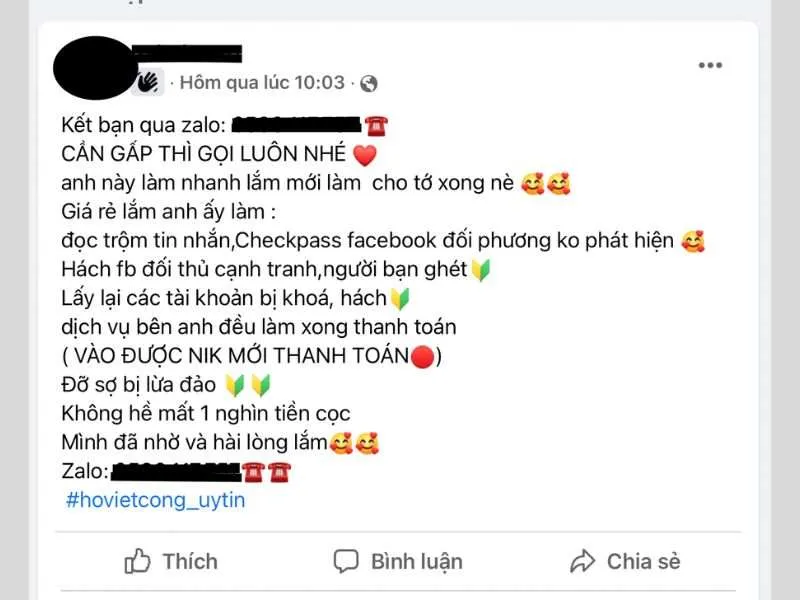 Bị lừa truy cập vào các trang web hoặc link độc hại