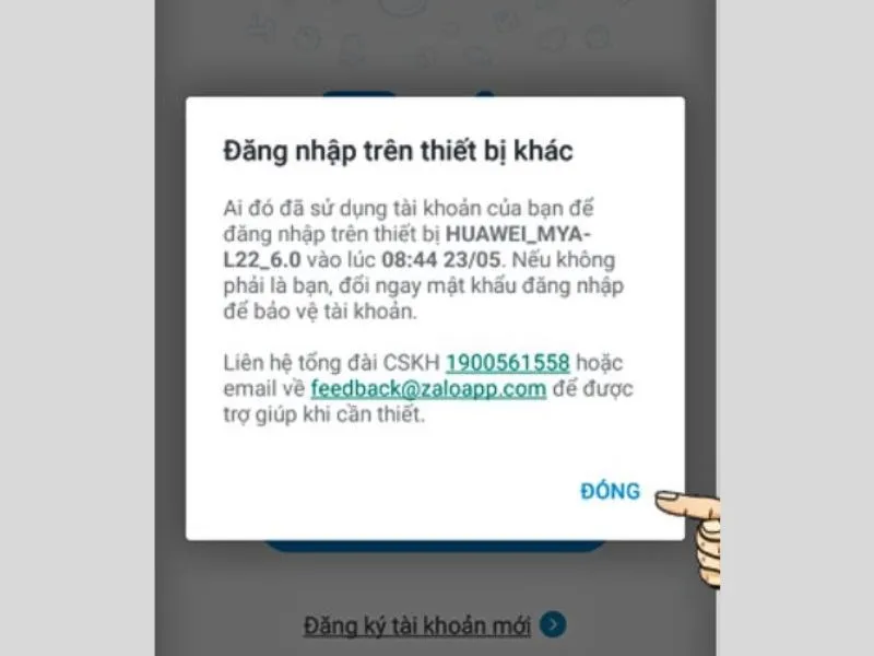 Xuất hiện đăng nhập bất thường