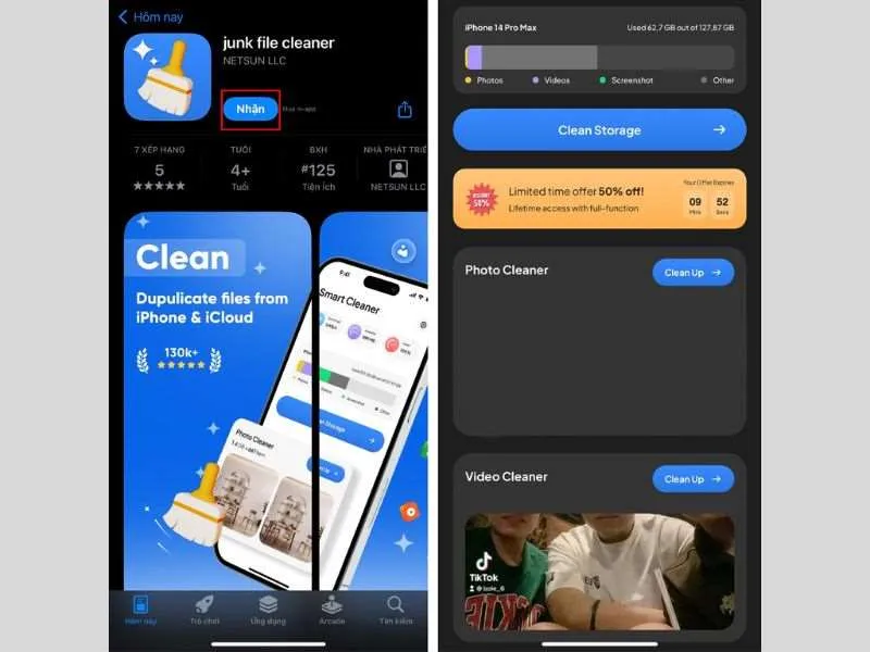 Phần mềm dọn rác để iPhone mượt hơn