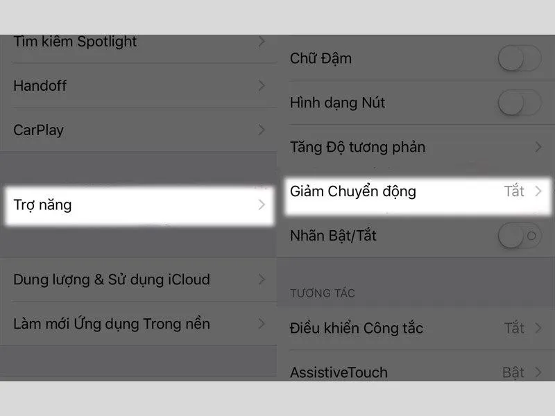 tắt hiệu ứng chuyển cảnh trên điện thoại