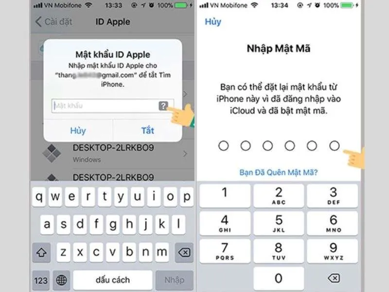 Nhập các thông tin cần thiết theo yêu cầu