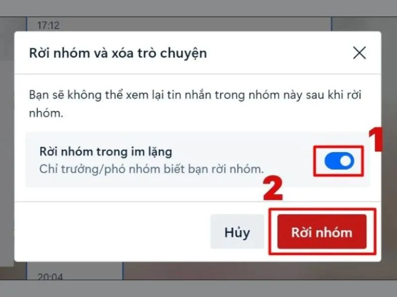 Chọn rời nhóm trong im lặng