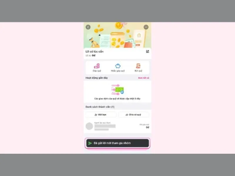 Cách tạo quỹ nhóm trên Momo thành công