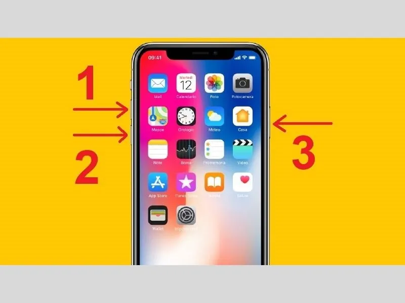 Nhấn và thả lần lượt các nút