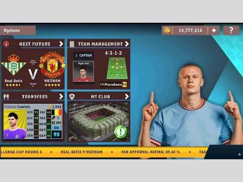 Đại diện thương hiệu Erling Haaland với tựa game DLS 2024