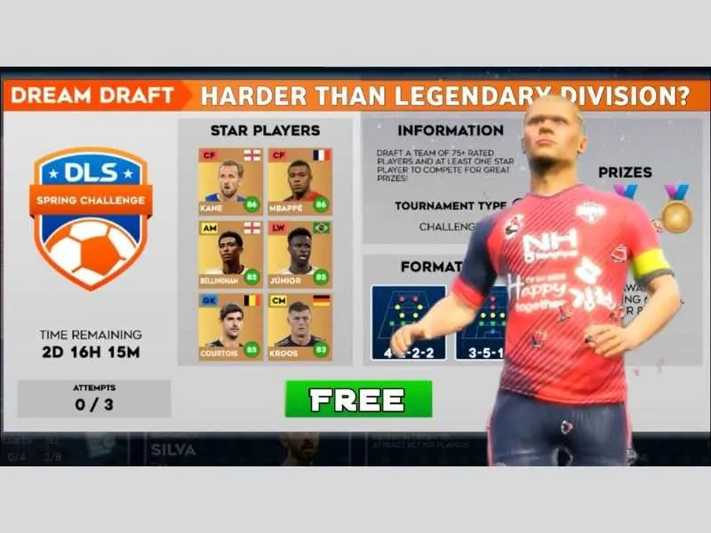 Tải DLS 2024 Chế độ Dream Draft trên tựa game DLS 2024
