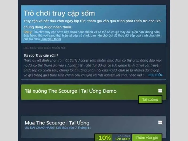 Tải bản demo Tai Ương