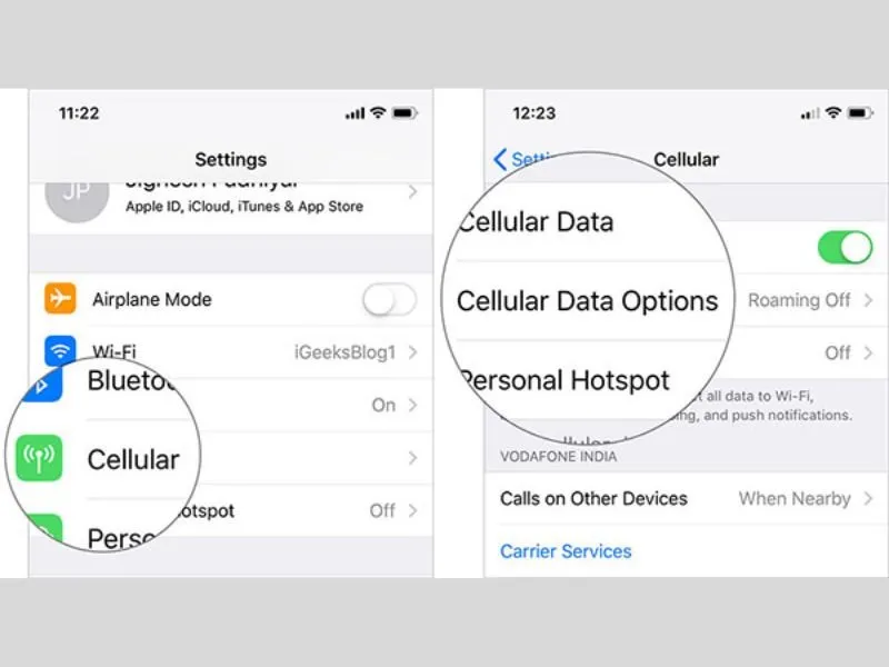 Kiểm tra kết nối 3G/4G/5G là điều cần thiết để khắc phục lỗi