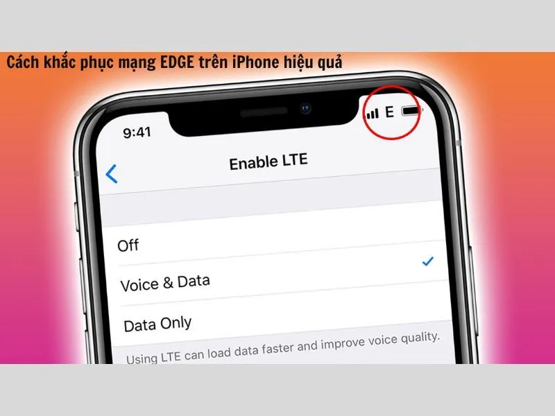 Cách khắc phục mạng EDGE trên iPhone dễ dàng