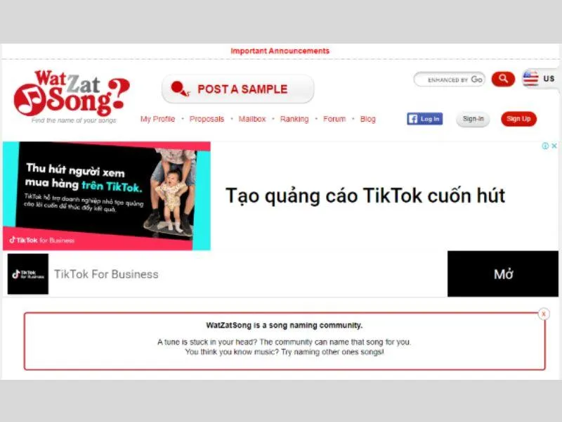 Cộng đồng tìm kiếm âm nhạc hỗ trợ qua giai điệu