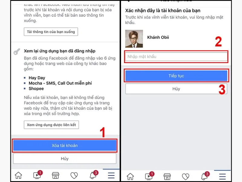 Nhập mật khẩu để xác nhận