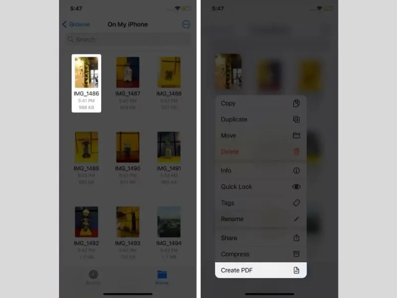 Tạo PDF với ứng dụng File