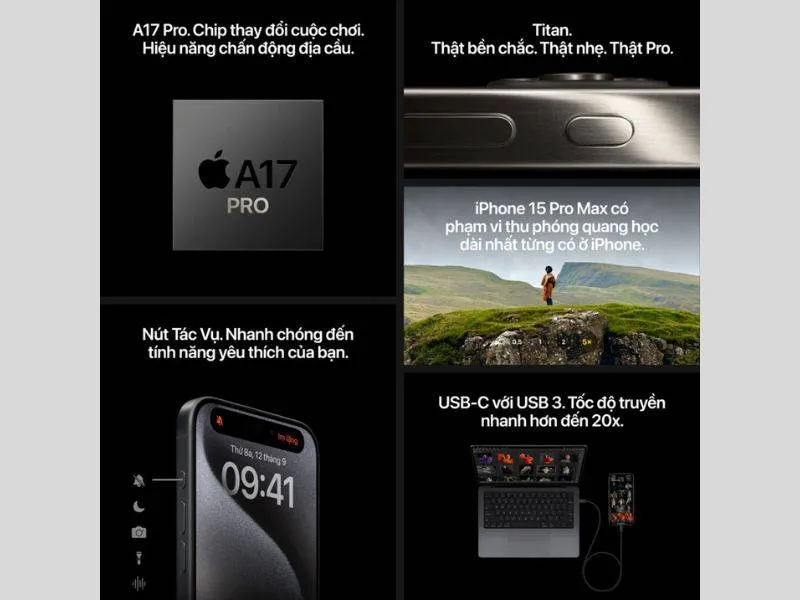 Hiệu năng mạnh mẽ, vượt trội trên iPhone 15 Pro Max