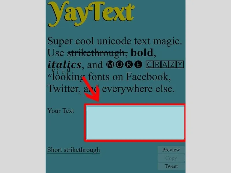Đổi font chữ trên Facebook bằng web