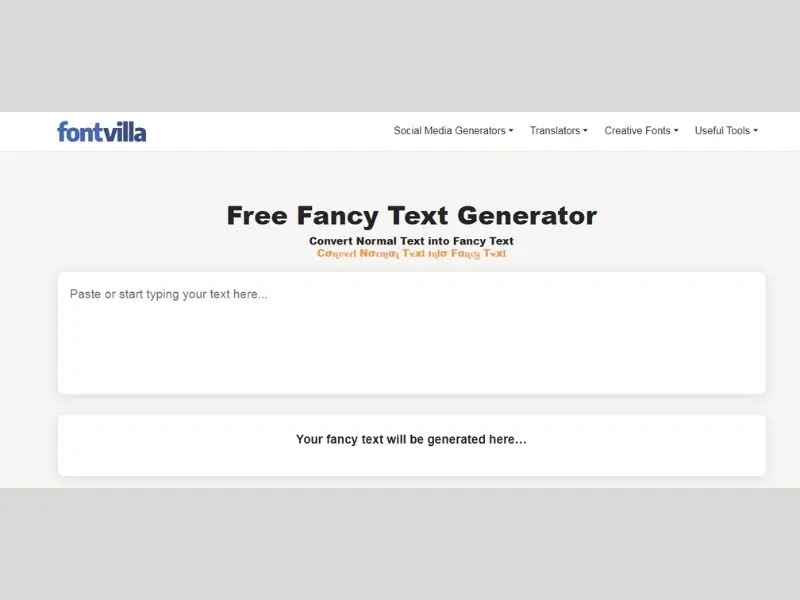 Đổi font chữ trên Facebook online trên website