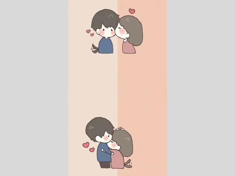Hình nền thể hiện tình cảm cặp đôi