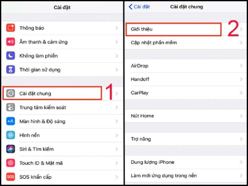 Cách nhận biết mã máy trên iPhone