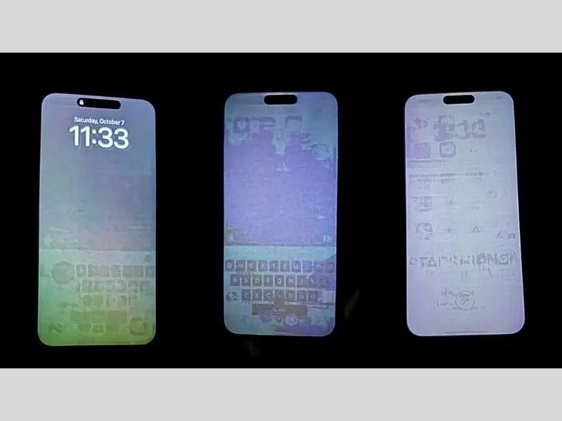 Lỗi trên iPhone 15 Pro Max bị burn - in