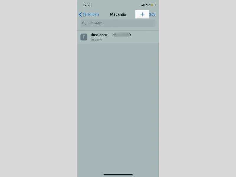 Thêm thông tin về trang web, Lưu mật khẩu trên iPhone