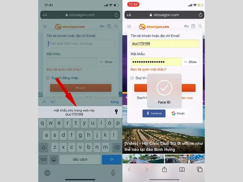 Lưu mật khẩu trên iPhone và tự động điền mật khẩu trên iPhone