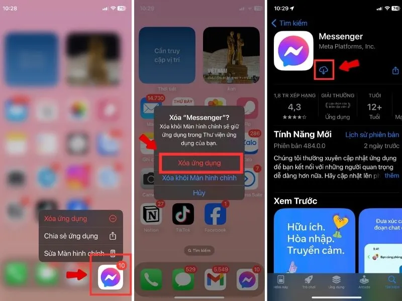 Messenger không gọi được