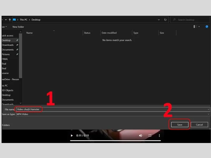 Lưu video trên máy tính