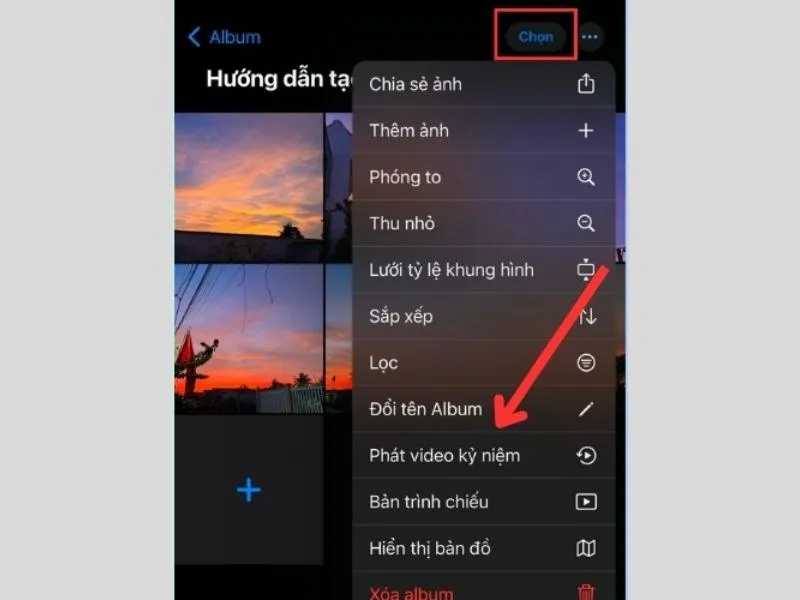 Một video tự động sẽ được cho ra đời