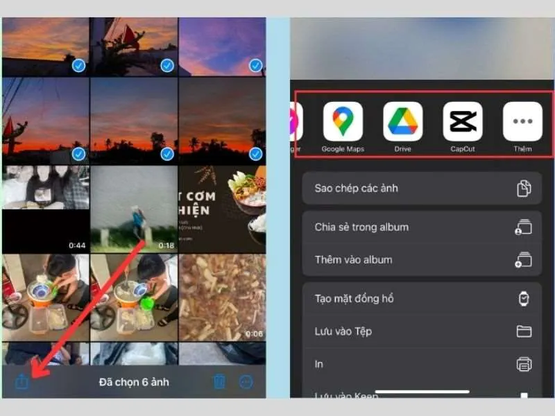 Tạo video từ ảnh trên iPhone Chia sẻ video đến mọi người nếu bạn muốn