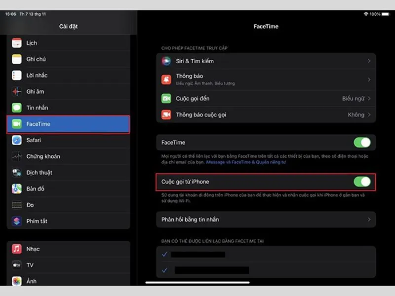 Tắt đồng bộ cuộc gọi trên iPhone, trên iPad nhanh nhất