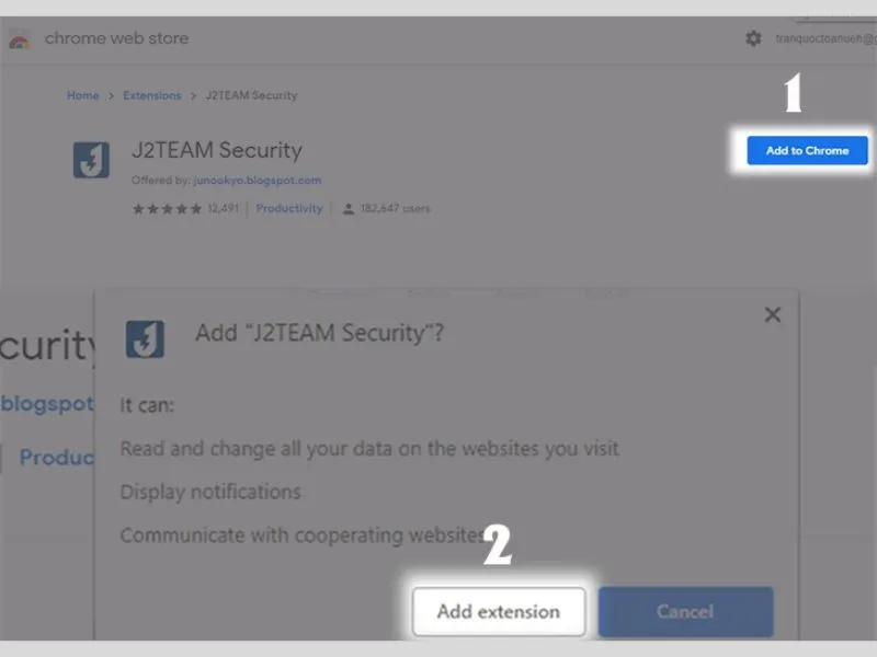 Thêm tiện ích vào Chrome