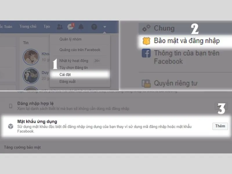 Đặt mật khẩu khi có yêu cầu