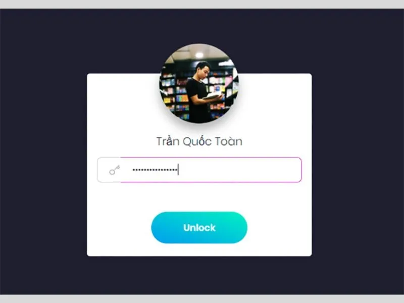 Thống kê tin nhắn Facebook - Nhập mật khẩu để mở khóa